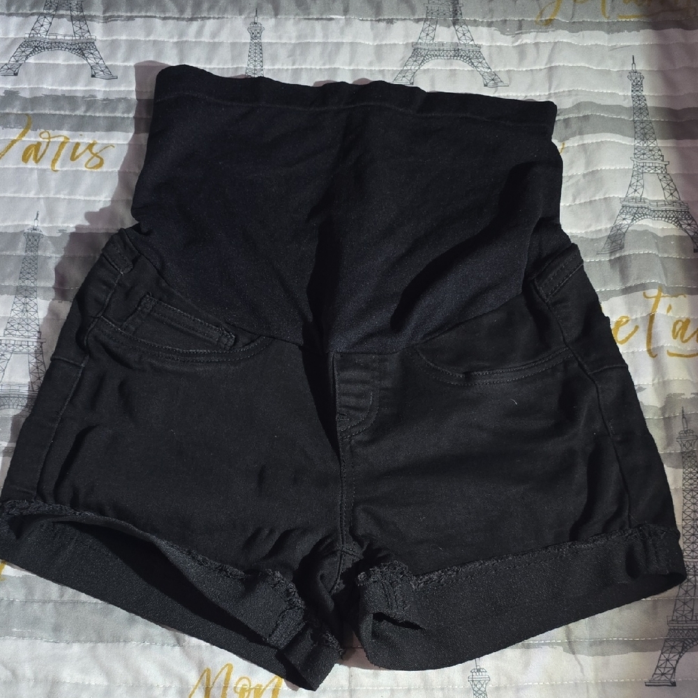 Bella Vida Black Maternity Women's Shorts